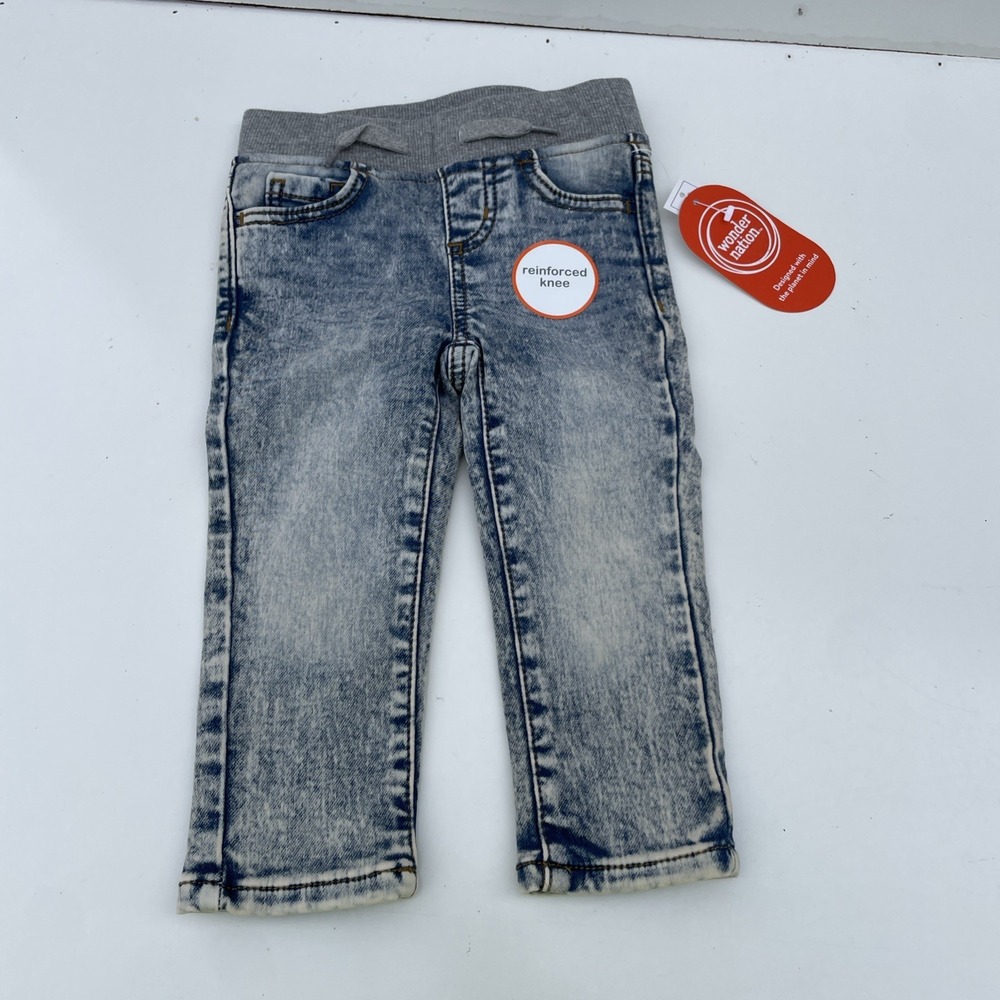 Wonder Nation Baby and Toddler Knit Denim Size: 18 month Stretch Knit Denim